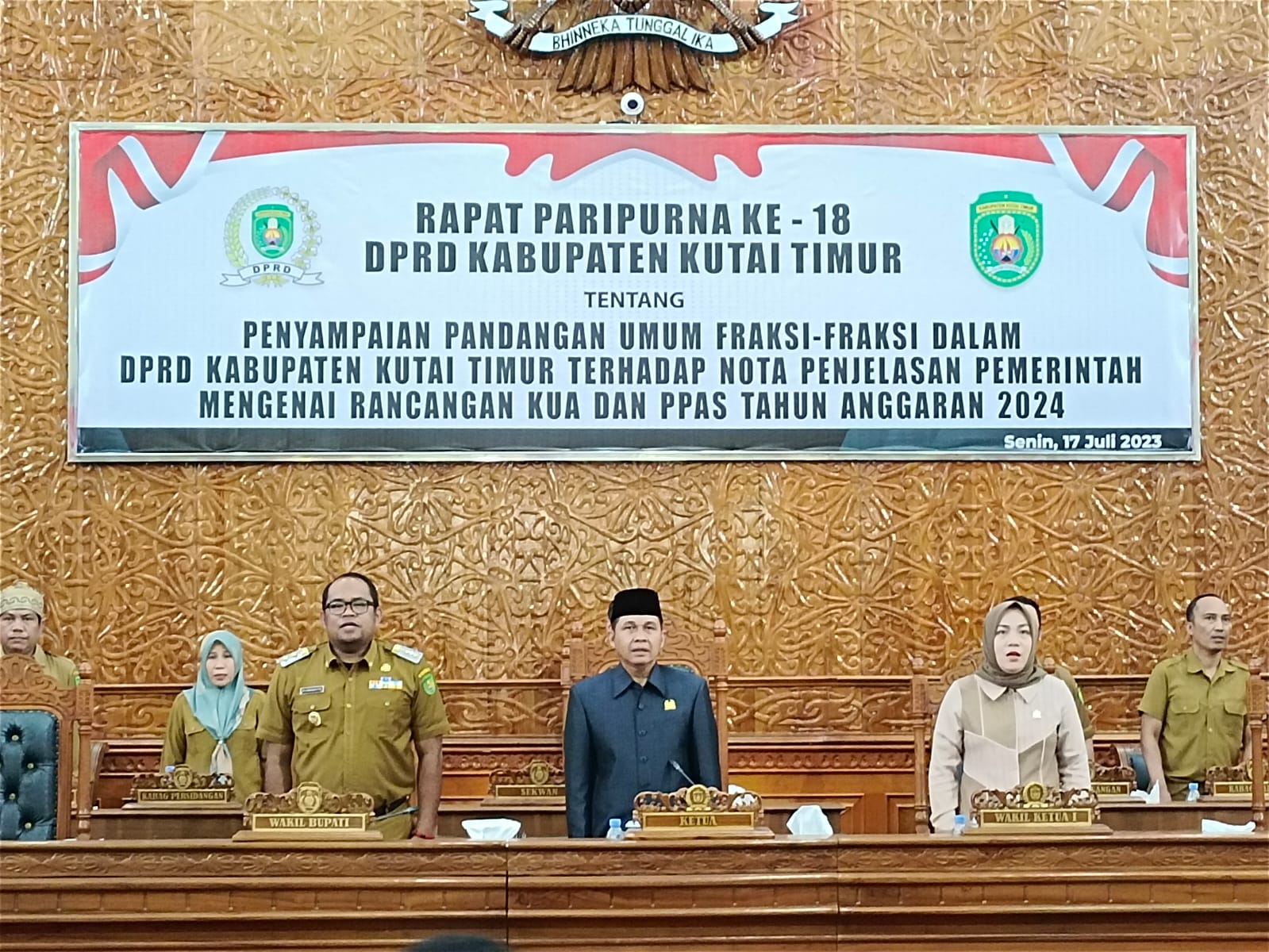 Rancangan KUA dan PPAS 2024, 7 Fraksi DPRD Kutim Sampaikan Pandangan Umum