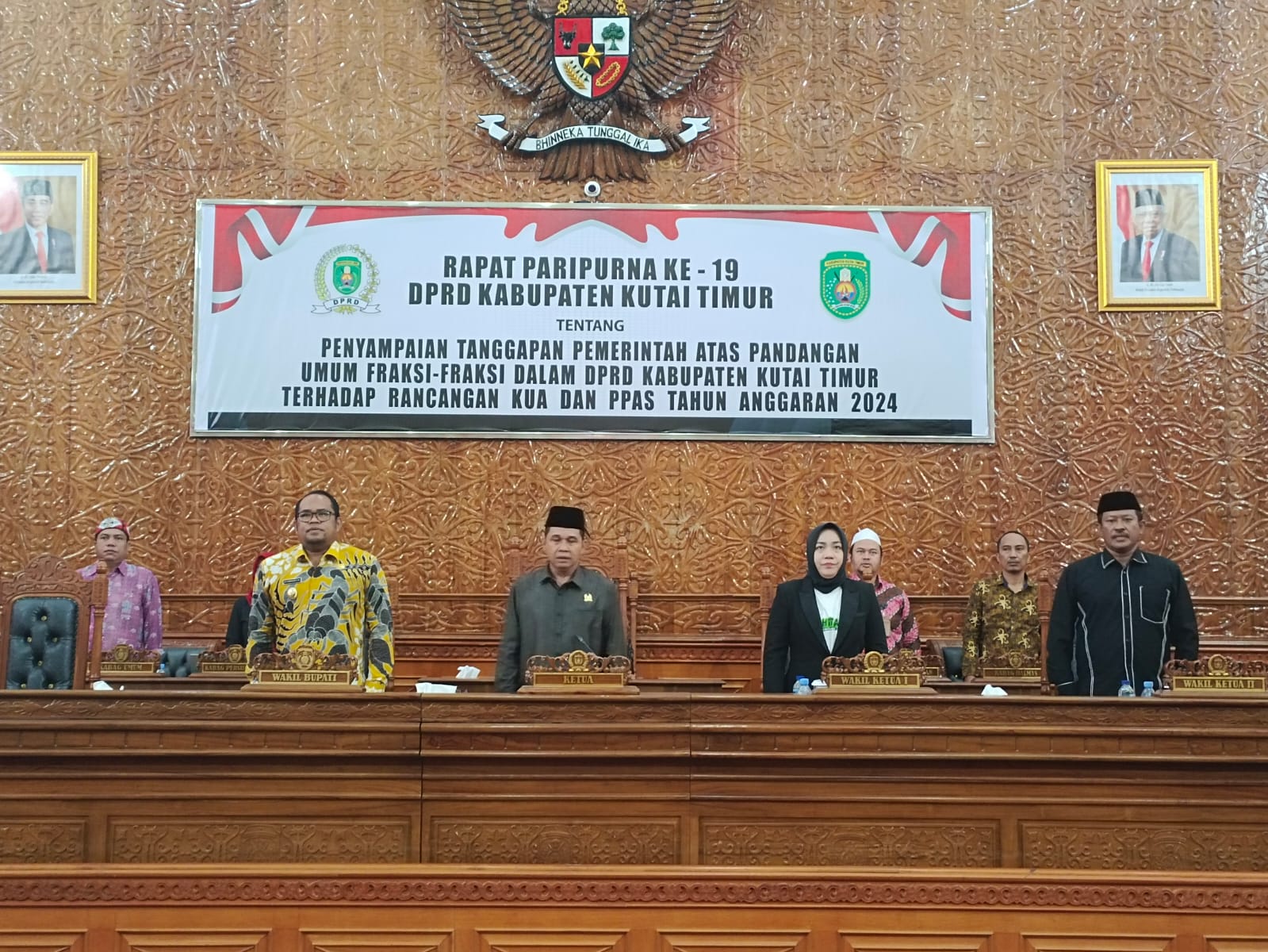 DPRD Kutim Gelar Paripurna ke-19, Tanggapan  Pemerintah Atas Penyampaian Fraksi 