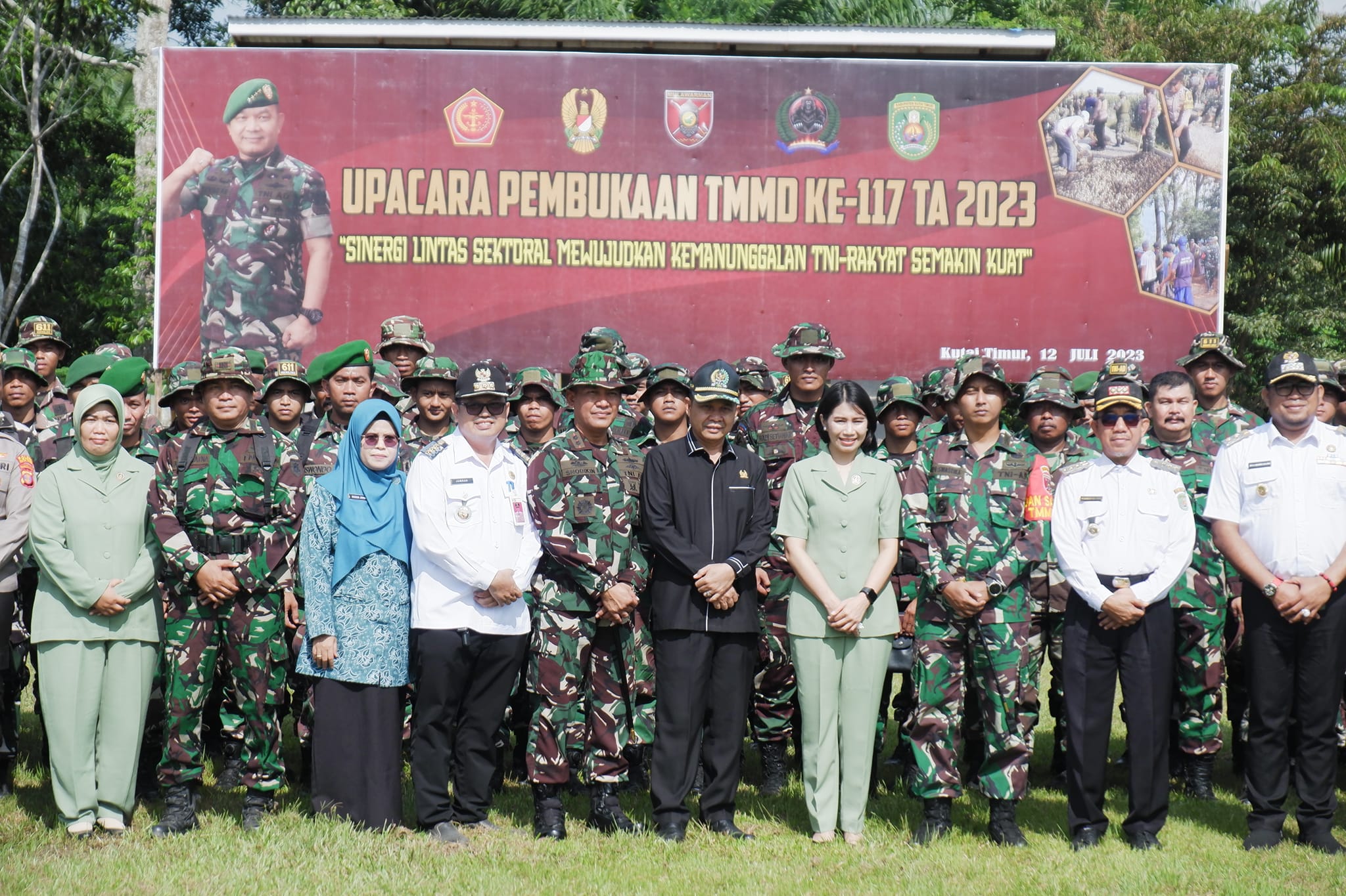 Hadiri Pembukaan TMMD di Kongbeng, Ketua DPRD Sampaikan Dukungan