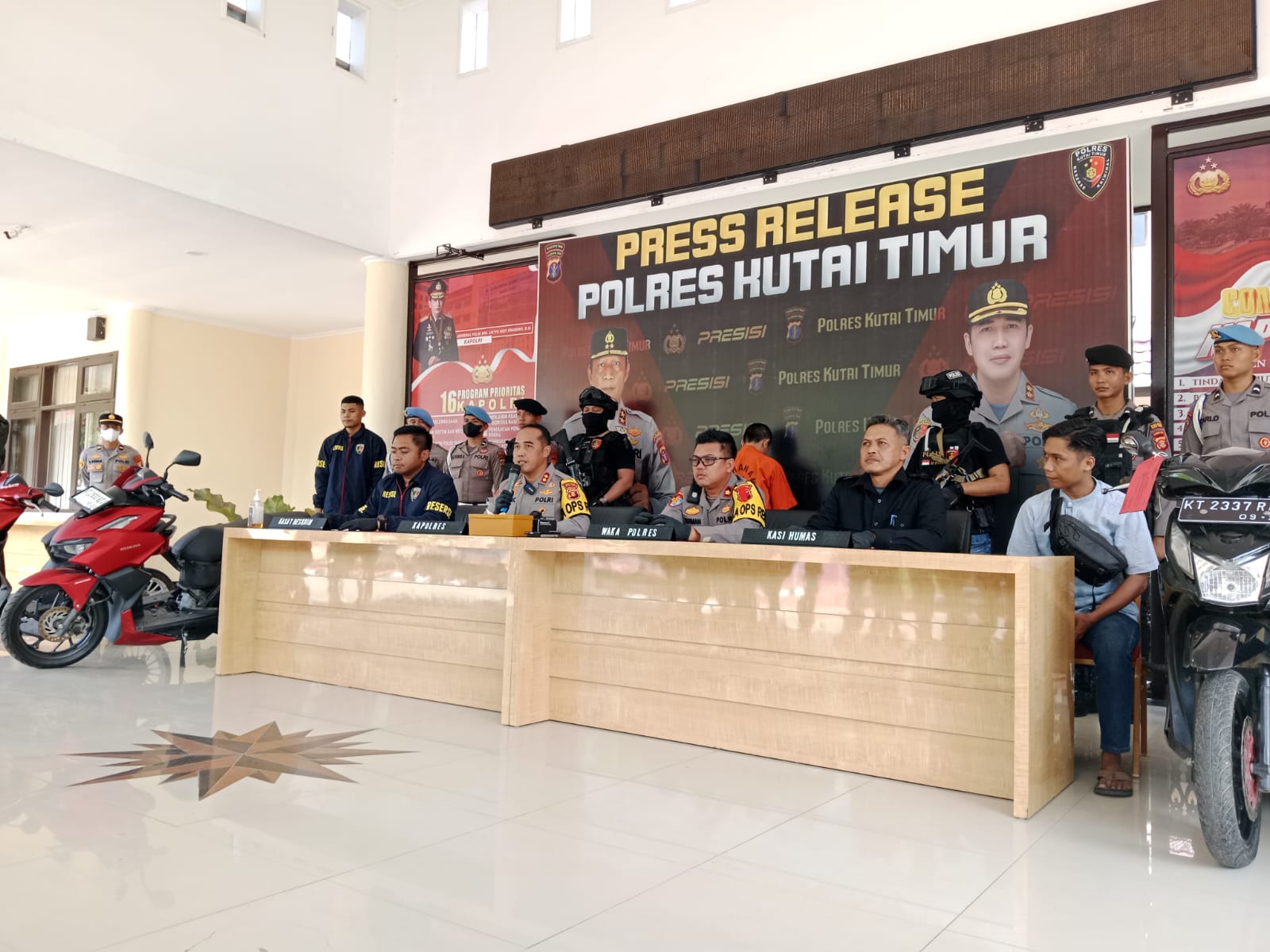 Kasus Curanmor, Polres Kutim Amankan 2 tersangka