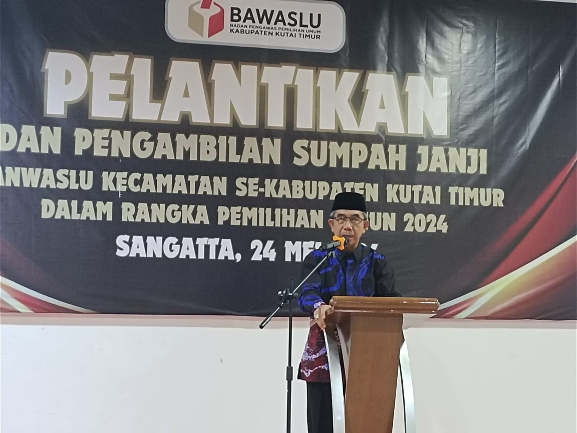 Hadiri Pelantikan Anggota Panwascam, Bupati Harap Ini