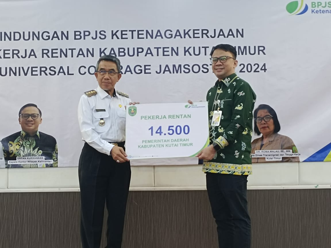 14.500 Pekerja Rentan di Kutim Terima BPJS Kesehatan