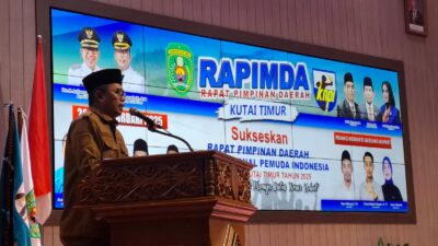 Buka Rapimda KNPI Kutim, Wabup Mahyunadi; Indonesia Merdeka Karena Pemuda Bersatu