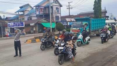 Operasi Patuh Mahakam, Polres Kutim Lakukan Pengamanan Titik Rawan