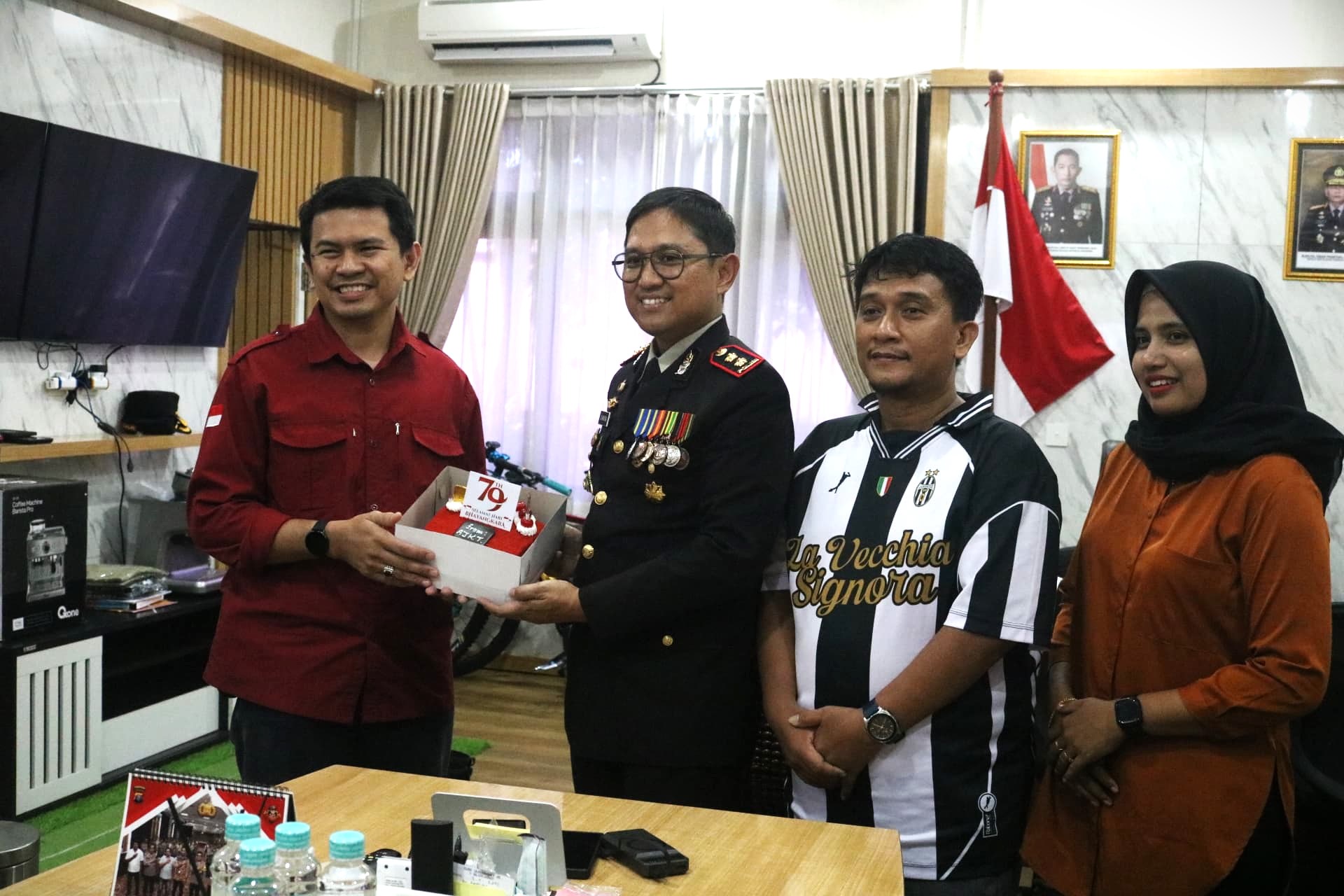 Hari Bhayangkara ke-79, AJKT Silaturahmi dengan Kapolres Kutim