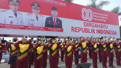 HUT RI ke-80, Marchind Band Waditra Prima YPPSB Tampil Memukau