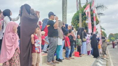 Sambut HUT RI ke-80, Ratusan Warga Ikut Upacara
