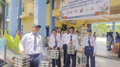 1.413 Siswa SMP Negeri 1 Sangatta Utara Nikmati MBG