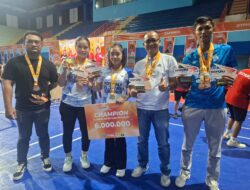 Bulutangkis Dispora Cup 2025, PB Perumdam Kutim Raih Medali Emas