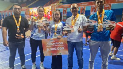 Bulutangkis Dispora Cup 2025, PB Perumdam Kutim Raih Medali Emas 8 Bulutangis Dispora Cup 2025, PB Perumdam Kutim Raih Medali Emas