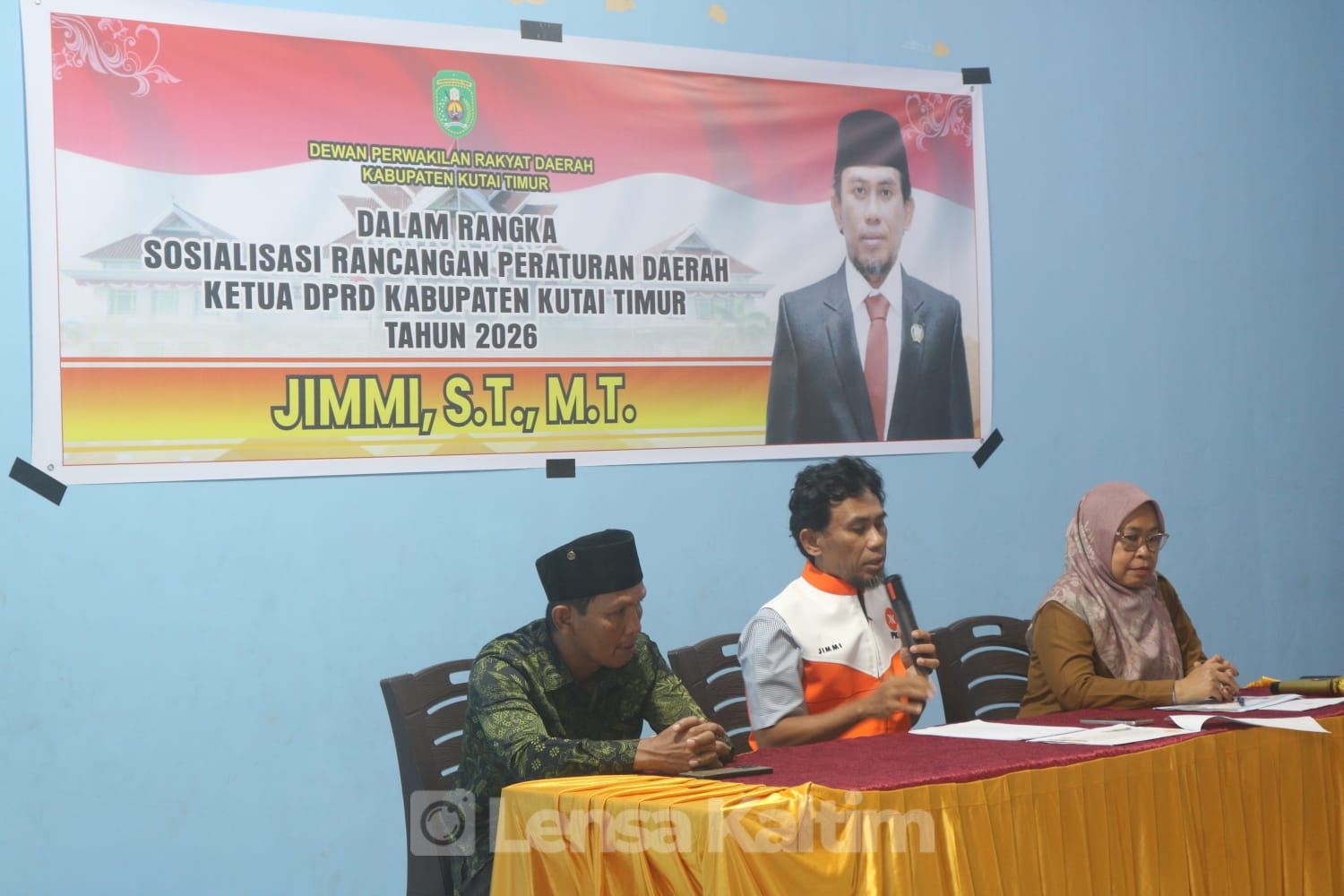 Sambangi Desa Persiapan Sangatta Prima, Ketua DPRD Kutim Sosialisasikan Raperda KLA