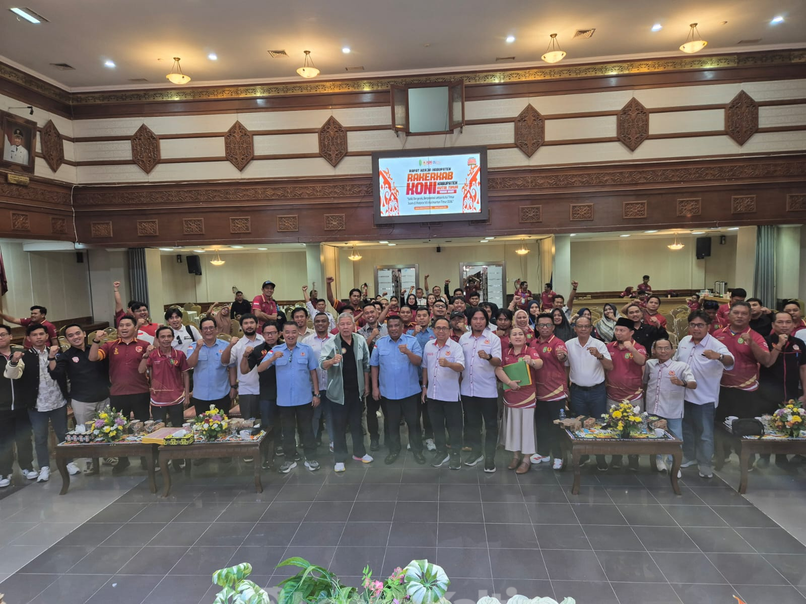 Rakerkab 2026, KONI Kutim Bidik Tiga Besar Porprov Kaltim