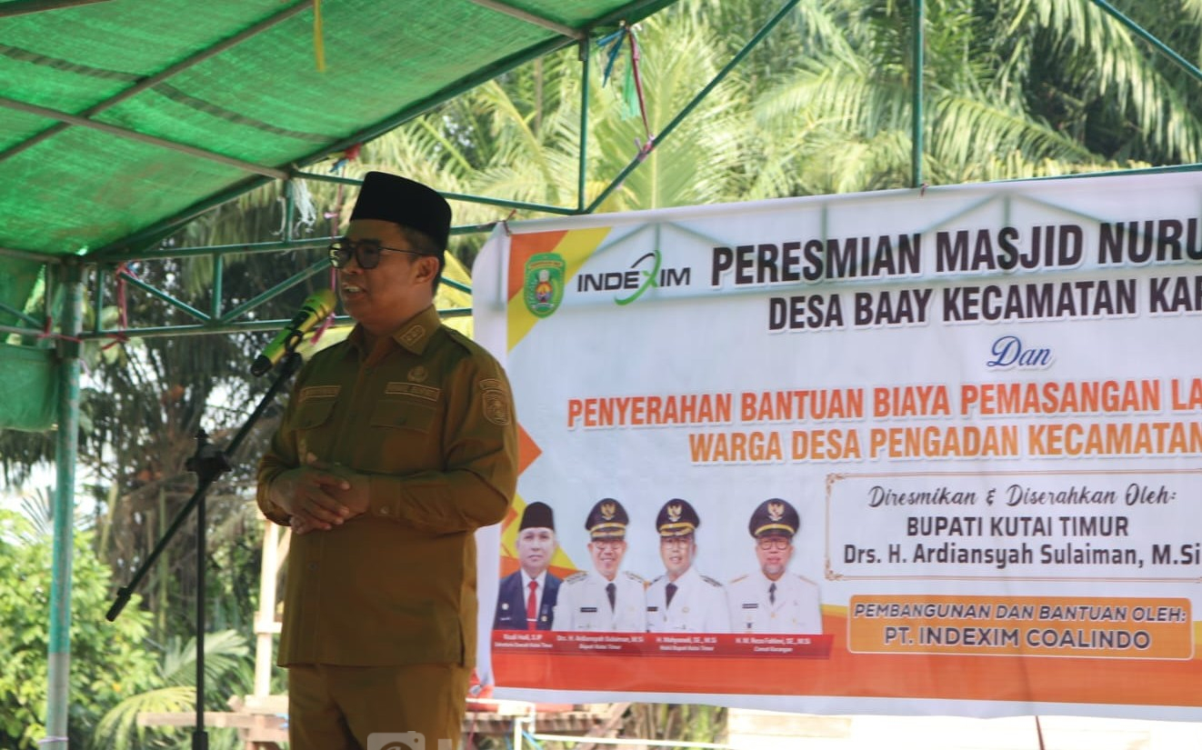 Wabup Mahyunadi Resmikan Masjid Nurul Qomar di Desa Baay